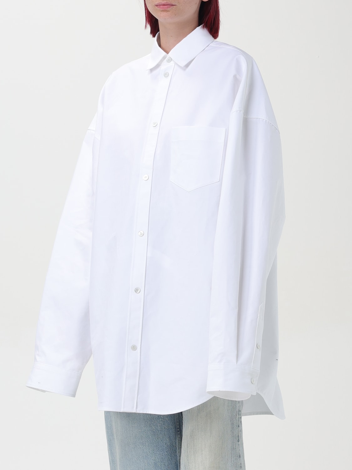 Giglio Camicia Oversize In Cotone Balenciaga