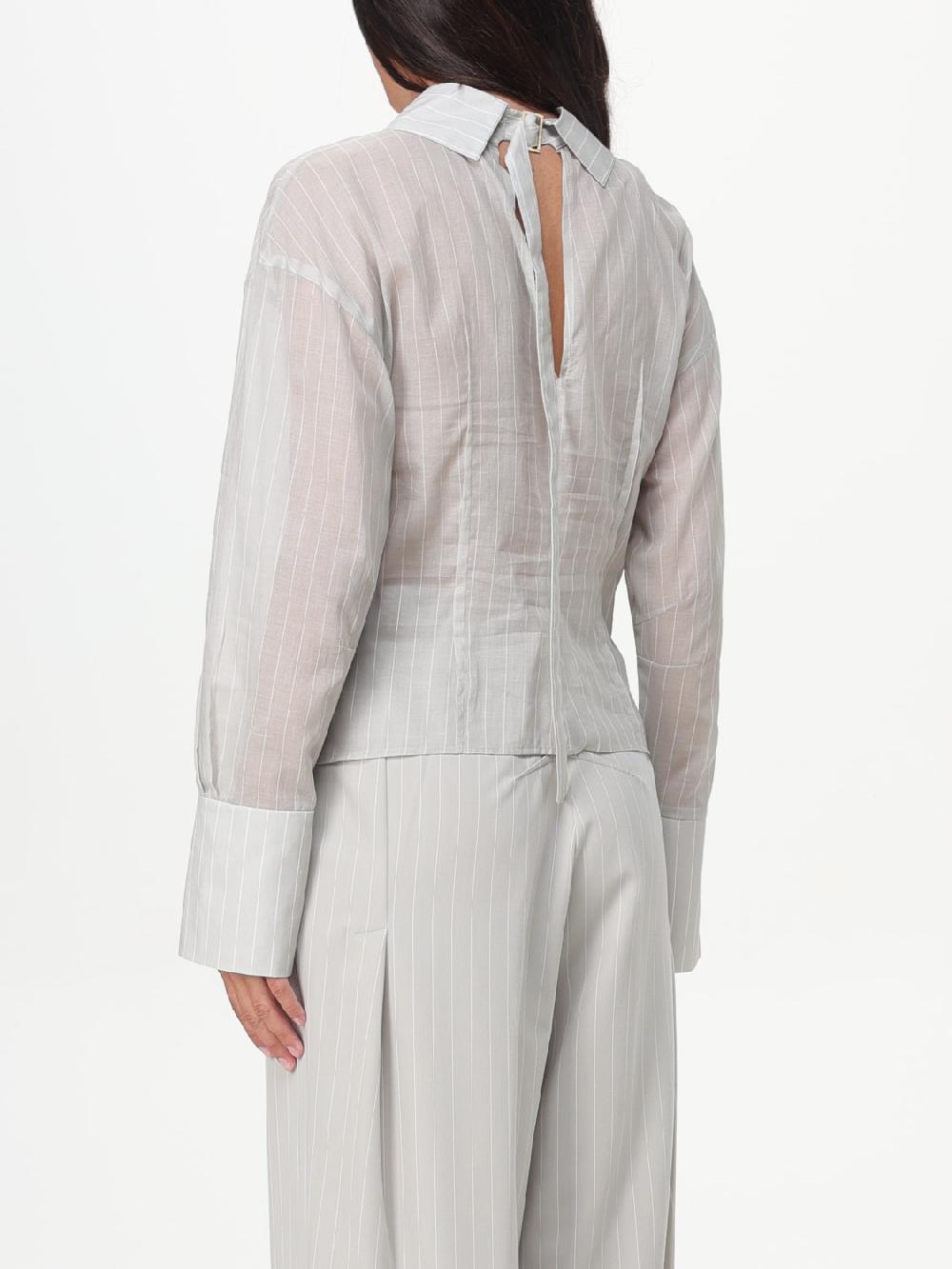 Giglio Camicia Patrizia Pepe Gessata In Cotone