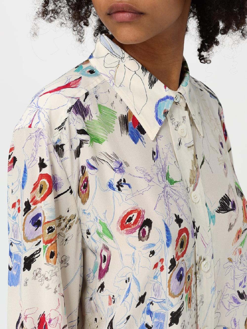 Giglio Camicia Paul Smith In Seta Stampata