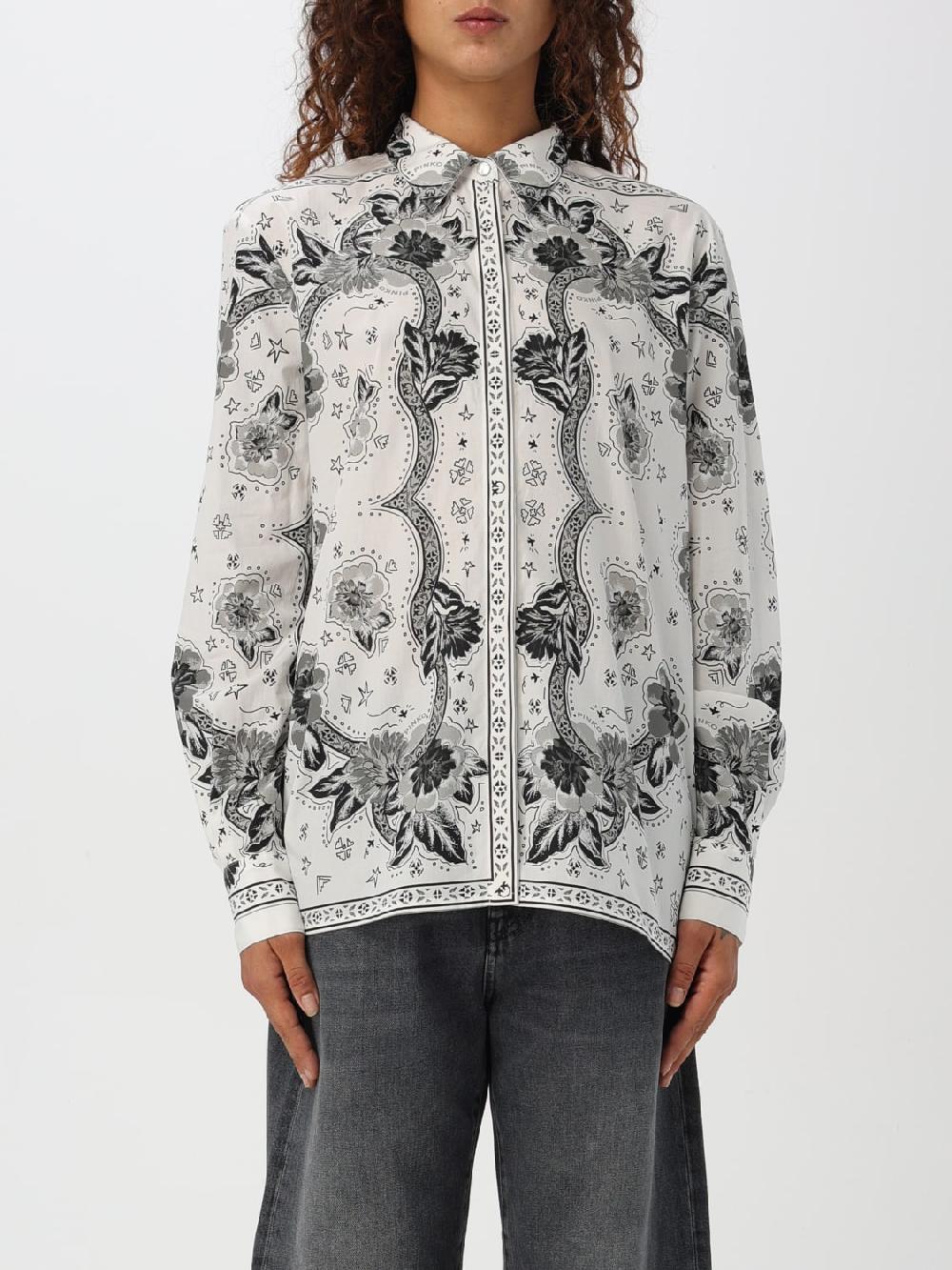 Giglio Camicia Pinko in cotone stampato