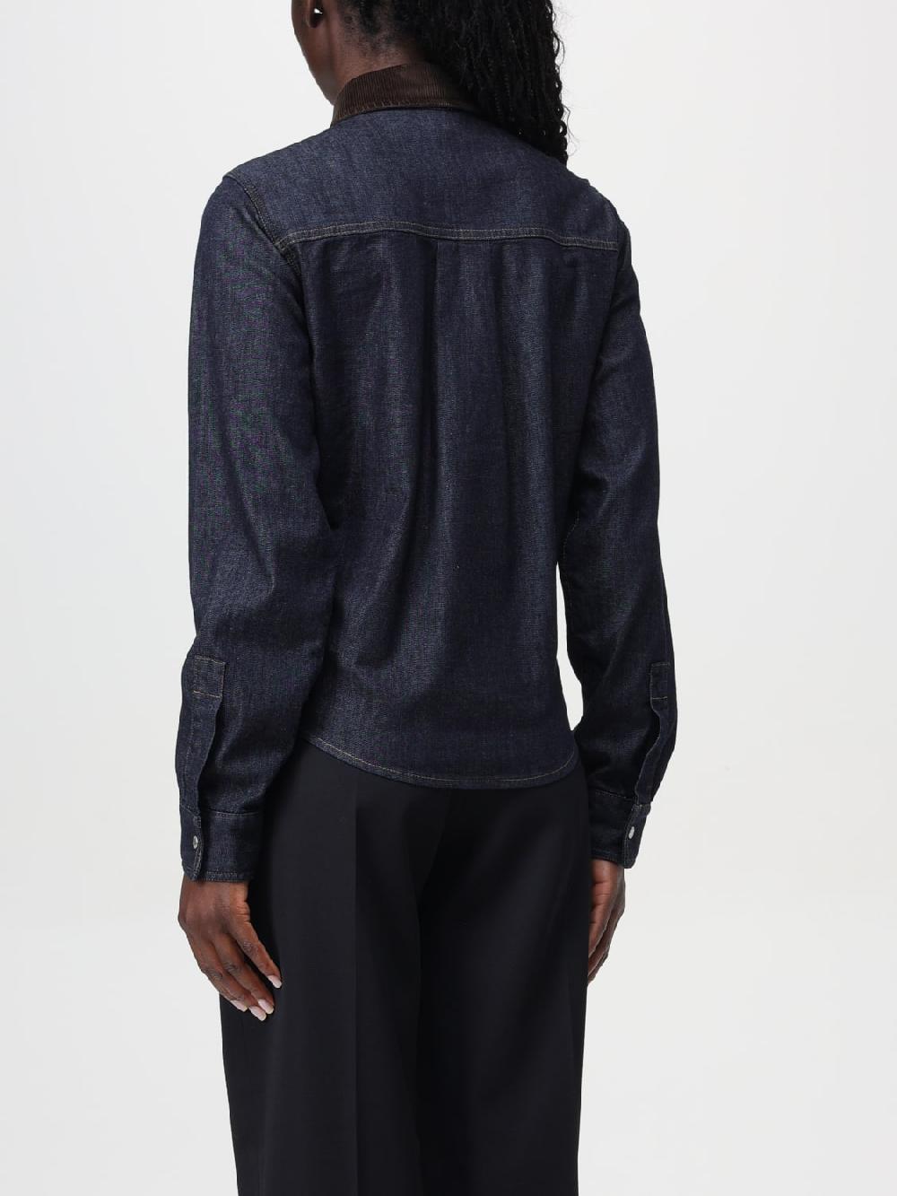 Giglio Camicia Pinko In Denim Di Cotone
