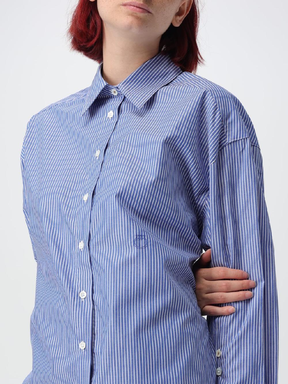 Giglio Camicia Pinko In Popeline Di Cotone A Righe