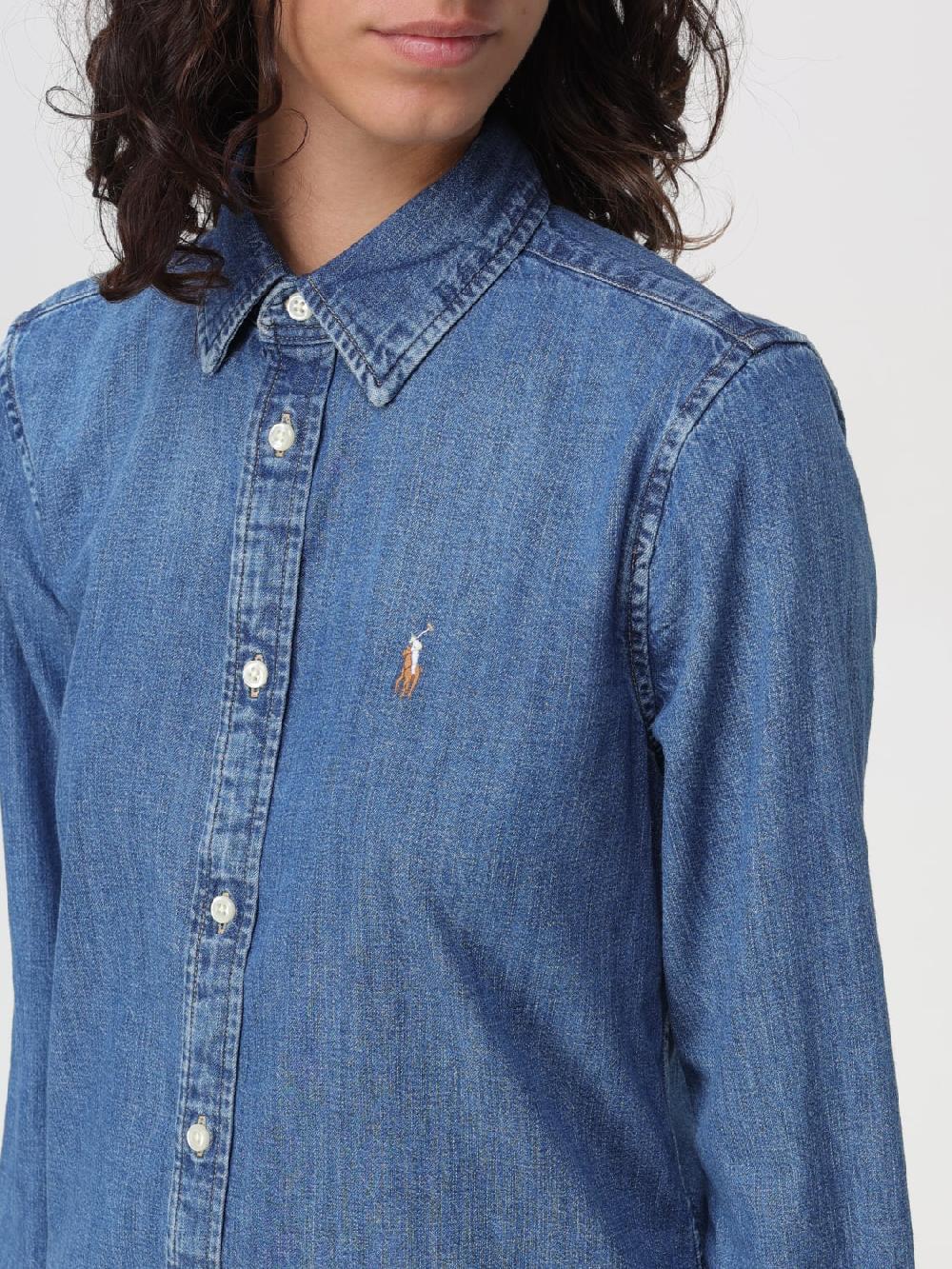 Giglio Camicia Polo Ralph Lauren Con Logo Ricamato