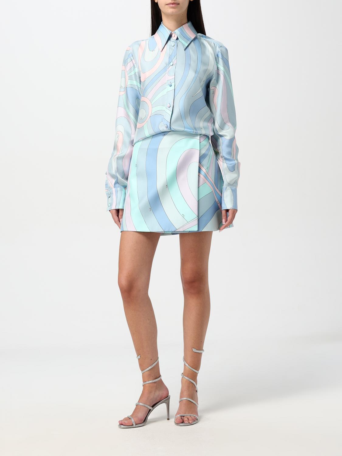 Giglio Camicia Pucci In Seta Stampata