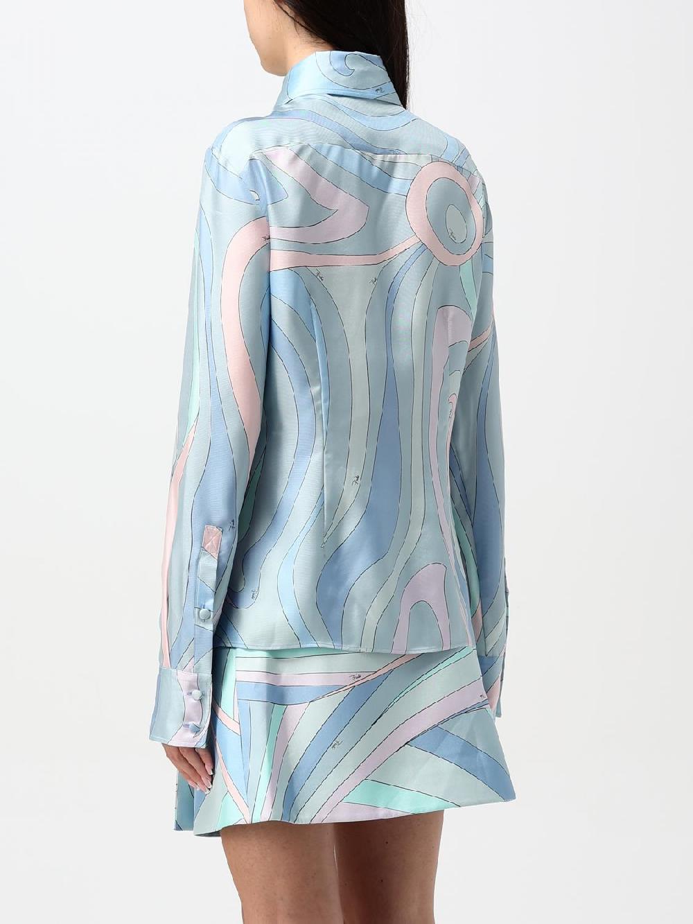 Giglio Camicia Pucci In Seta Stampata