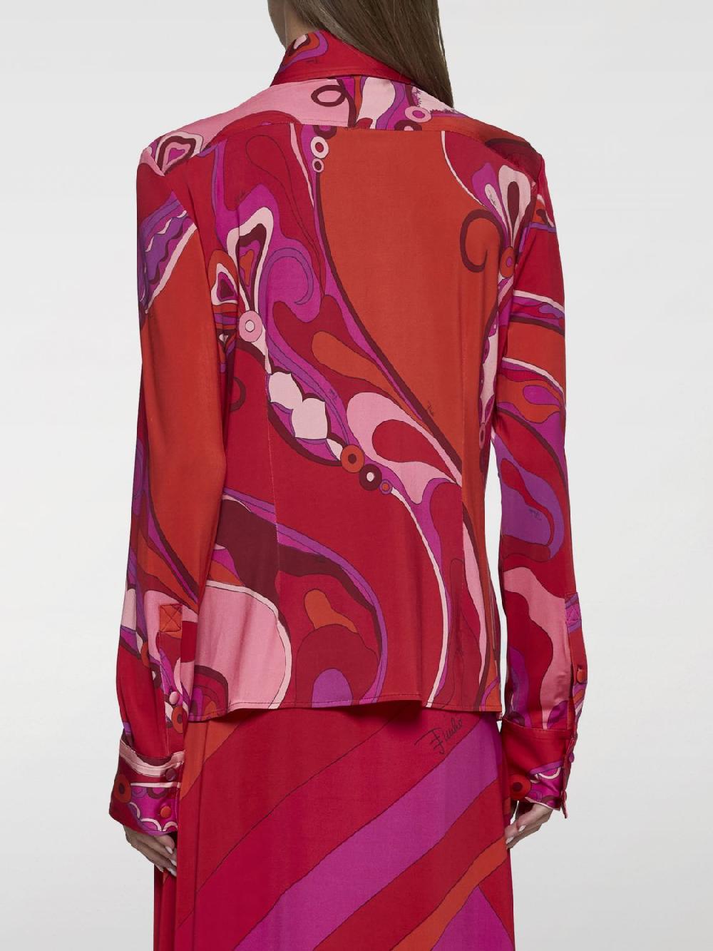 Giglio Camicia Pucci In Viscosa Stampata