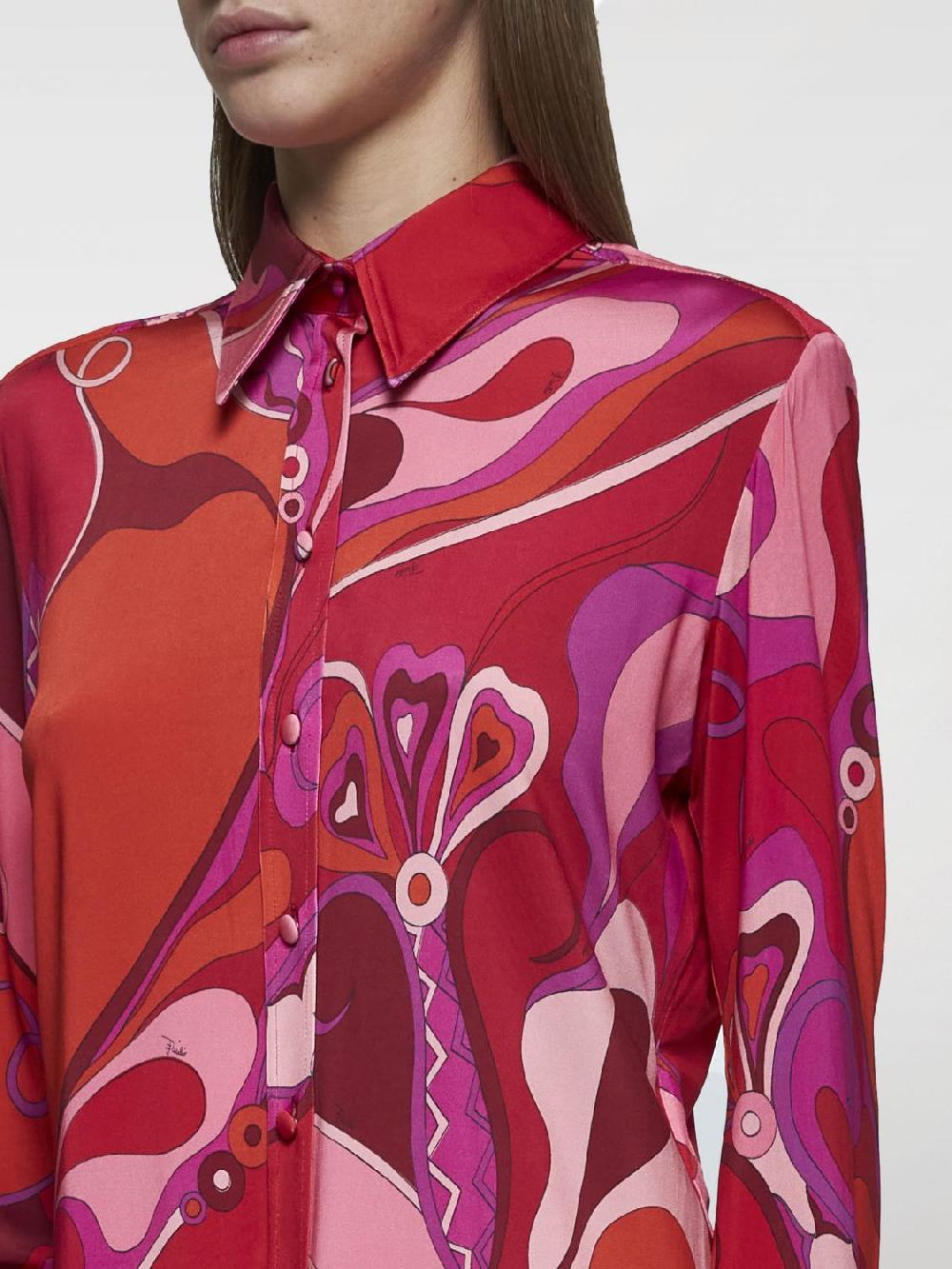 Giglio Camicia Pucci In Viscosa Stampata