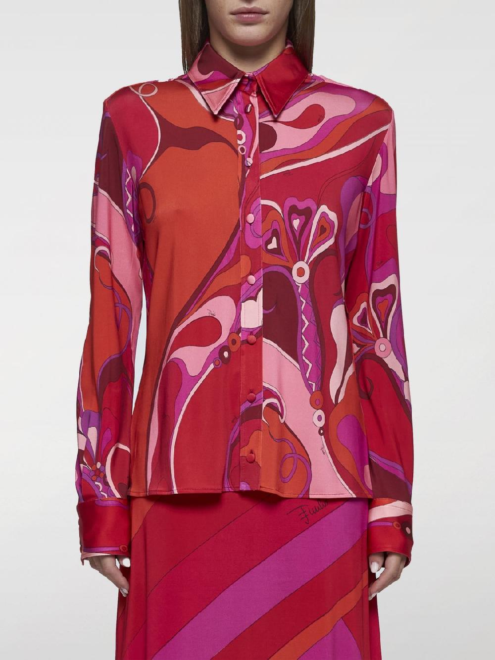 Giglio Camicia Pucci in viscosa stampata