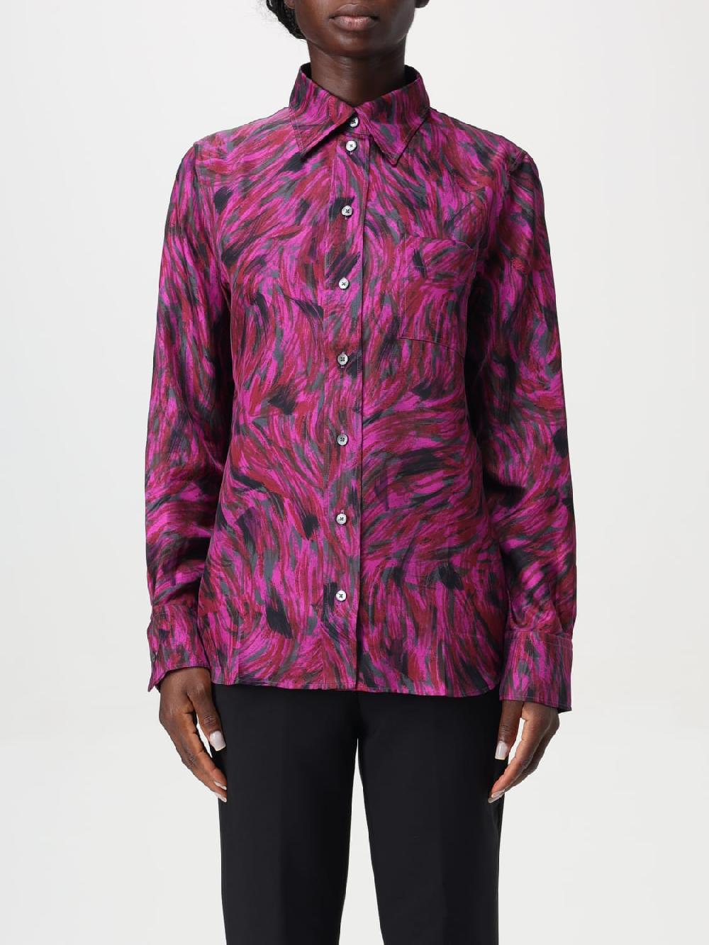 Giglio Camicia stampata Lanvin in seta