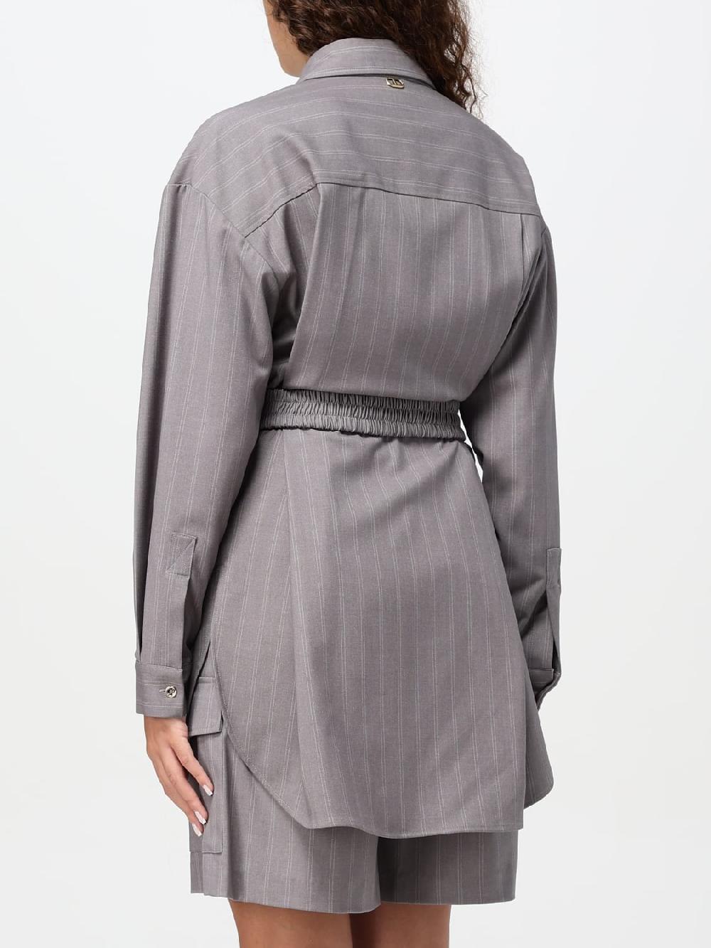 Giglio Camicia Twinset In Tessuto Gessato