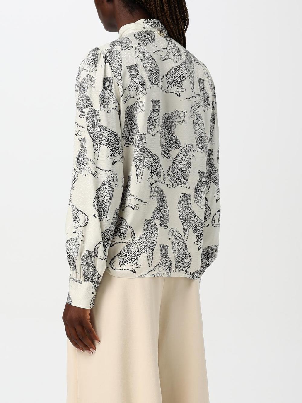 Giglio Camicia Twinset In Viscosa Jacquard