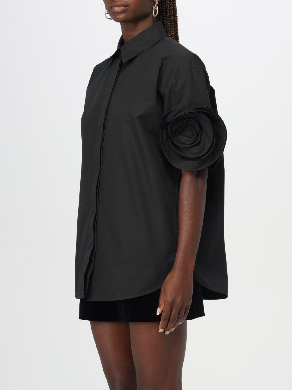 Giglio Camicia Valentino In Cotone Con Maxi Fiori
