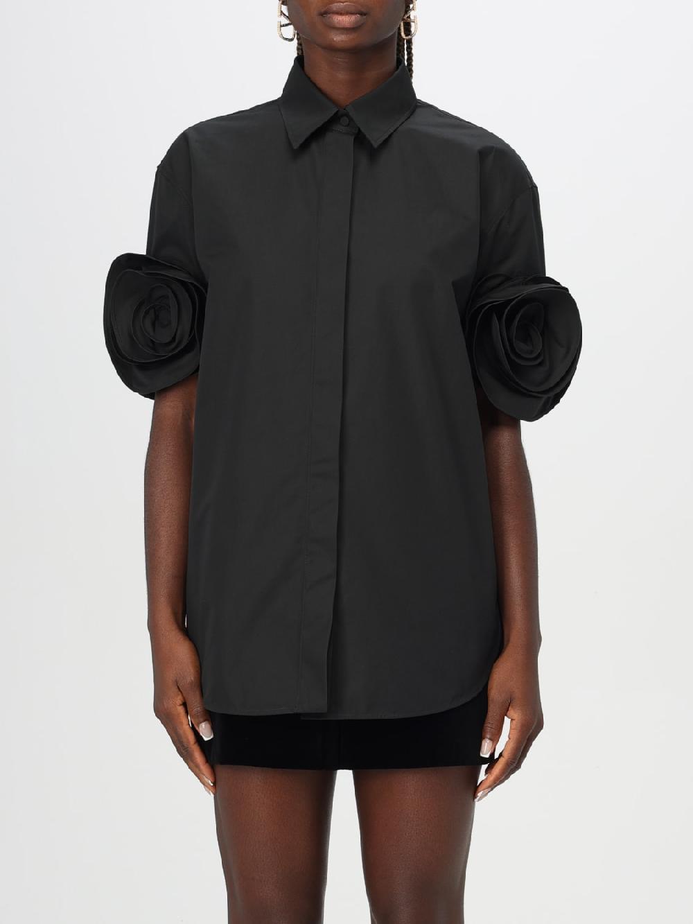Giglio Camicia Valentino in cotone con maxi fiori
