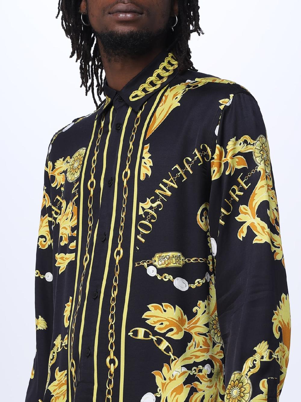Giglio Camicia Versace Jeans Couture In Viscosa