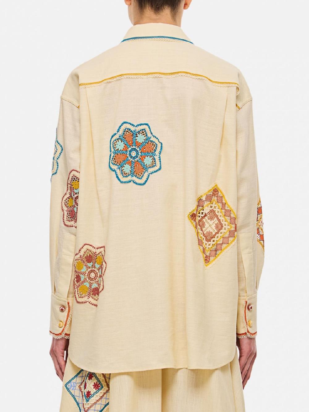 Giglio Camicia Zimmermann In Cotone Con Ricamo