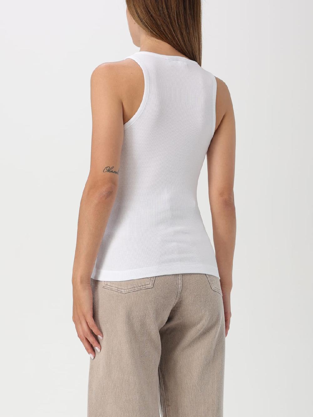 Giglio Canotta Con Mini Logo Ganni