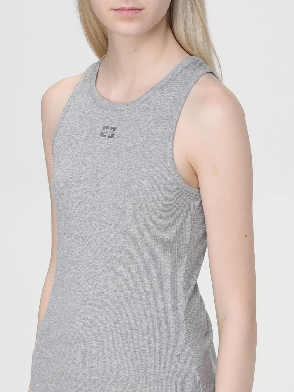 Giglio Canotta Con Mini Logo Ganni