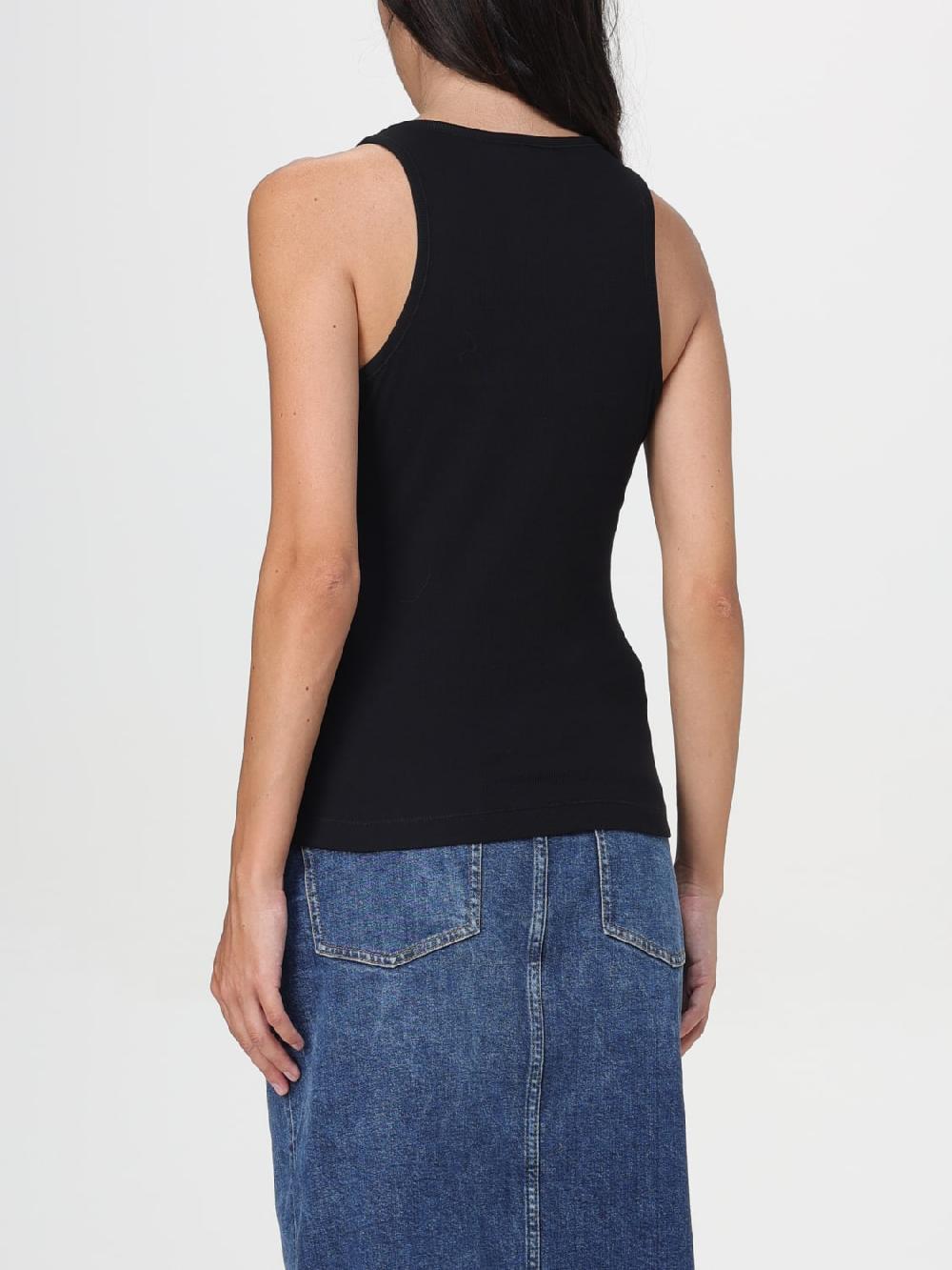 Giglio Canotta Con Mini Logo Ganni