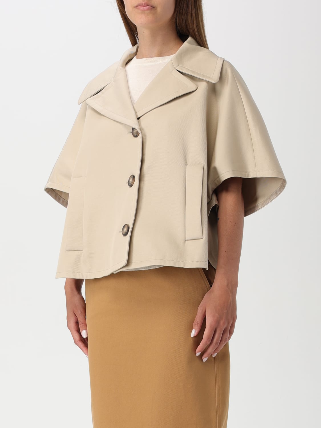 Giglio Cappa Cropped Max Mara In Twill Di Cotone