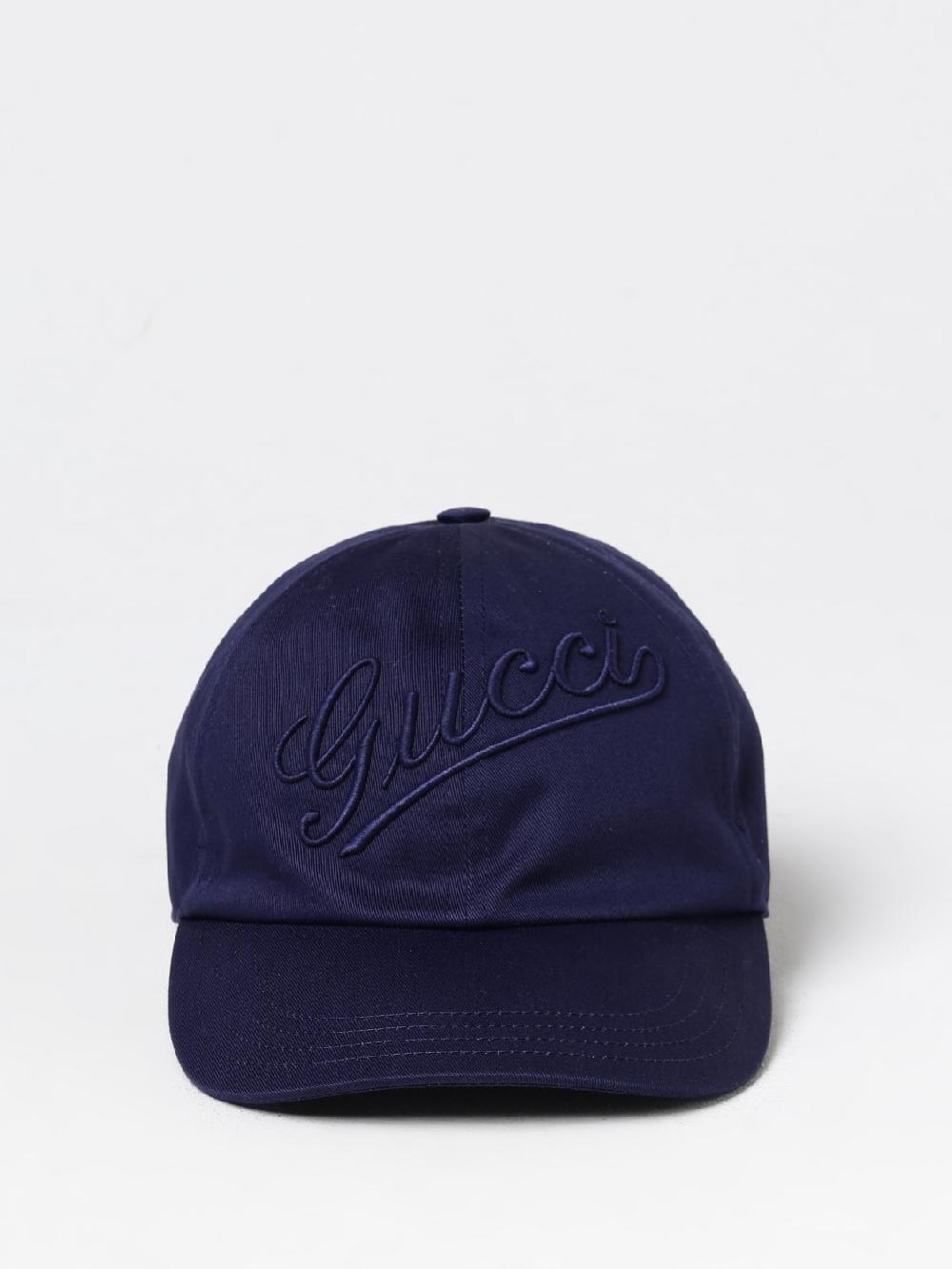 Giglio Cappello Gucci In Cotone Con Logo Ricamato