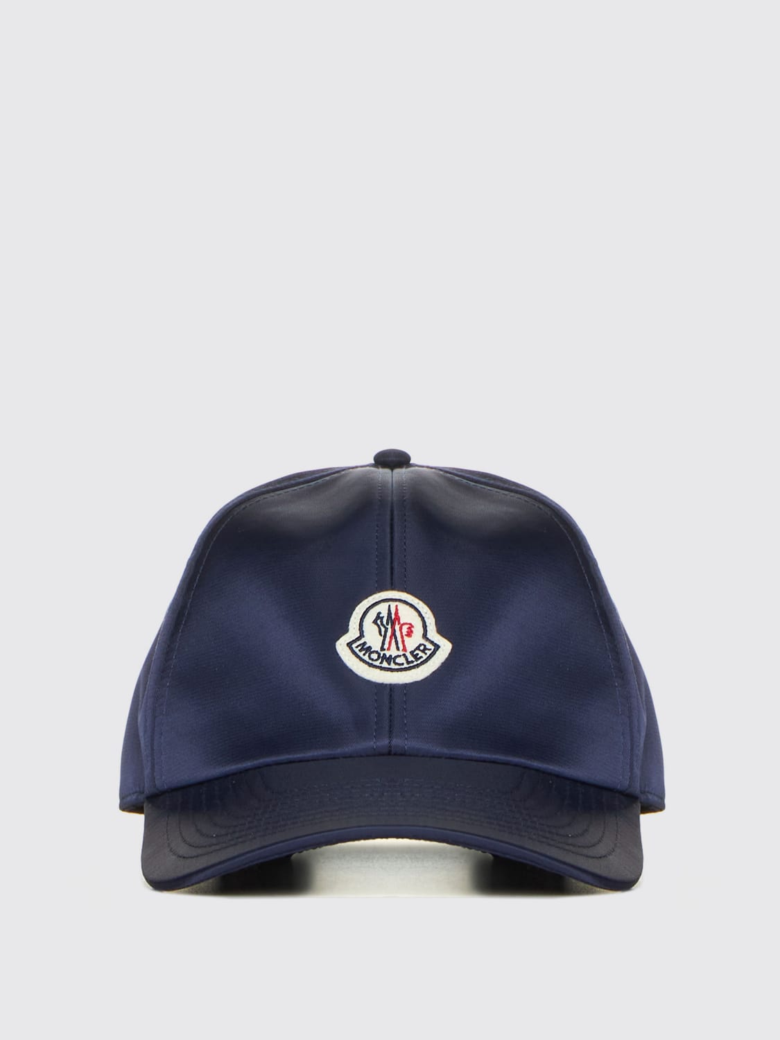 Giglio Cappello Moncler In Nylon Con Patch Logo
