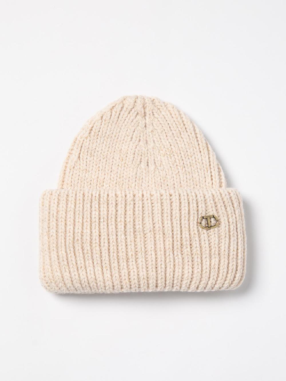 Giglio Cappello Twinset in maglia a coste