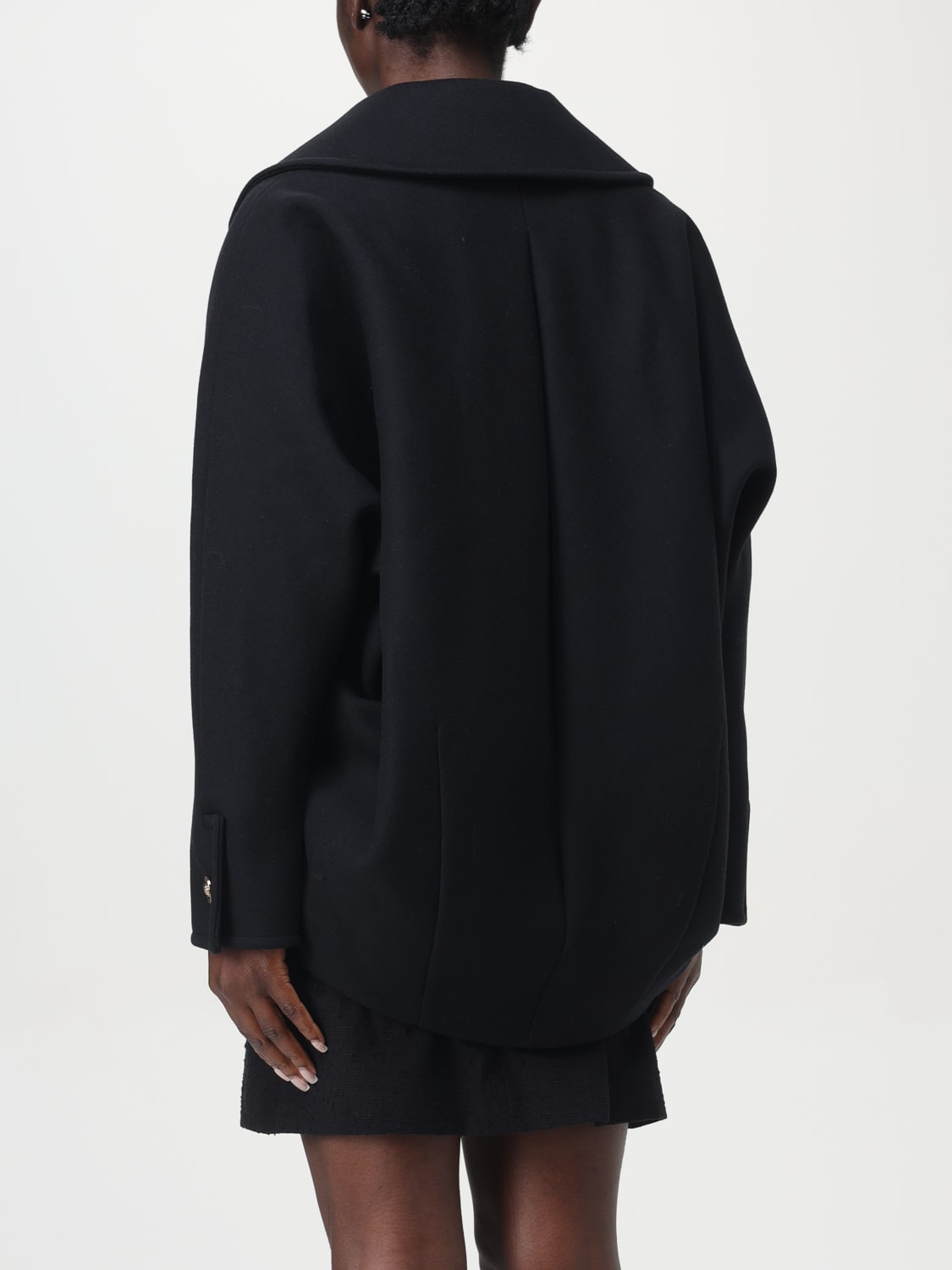 Giglio Cappotto A Doppiopetto Versace In Lana