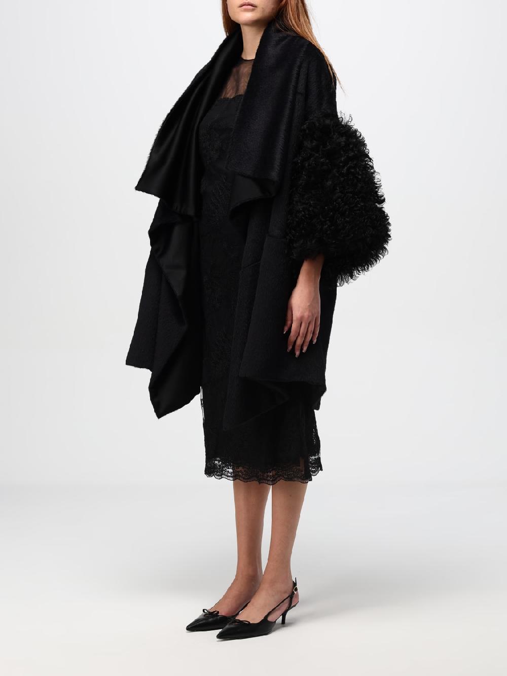 Giglio Cappotto Alberta Ferretti In Misto Lana