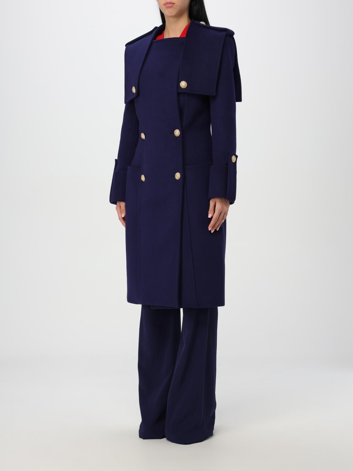 Giglio Cappotto Balmain In Lana E Cashmere