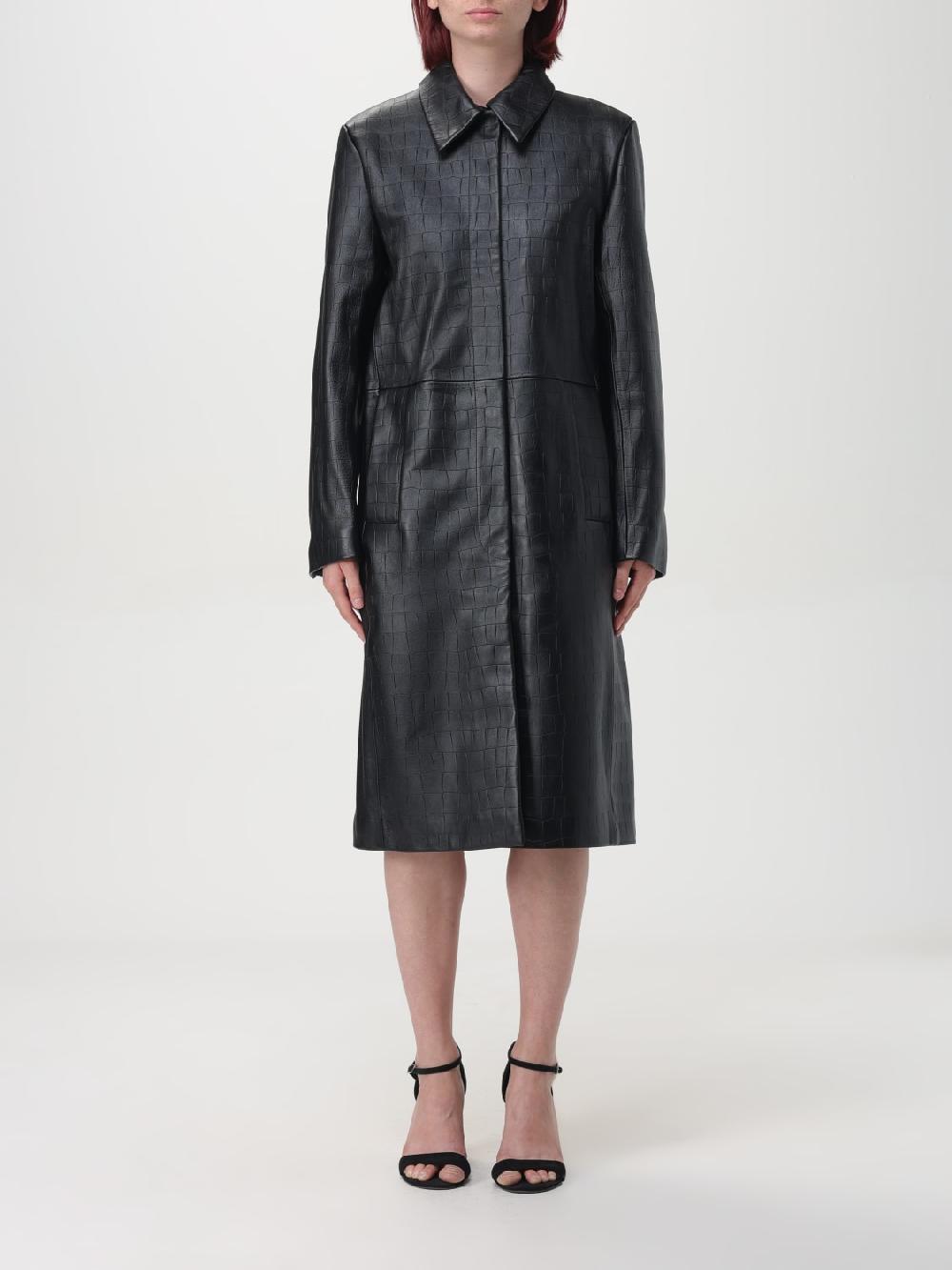 Giglio Cappotto Calvin Klein in pelle stampa cocco