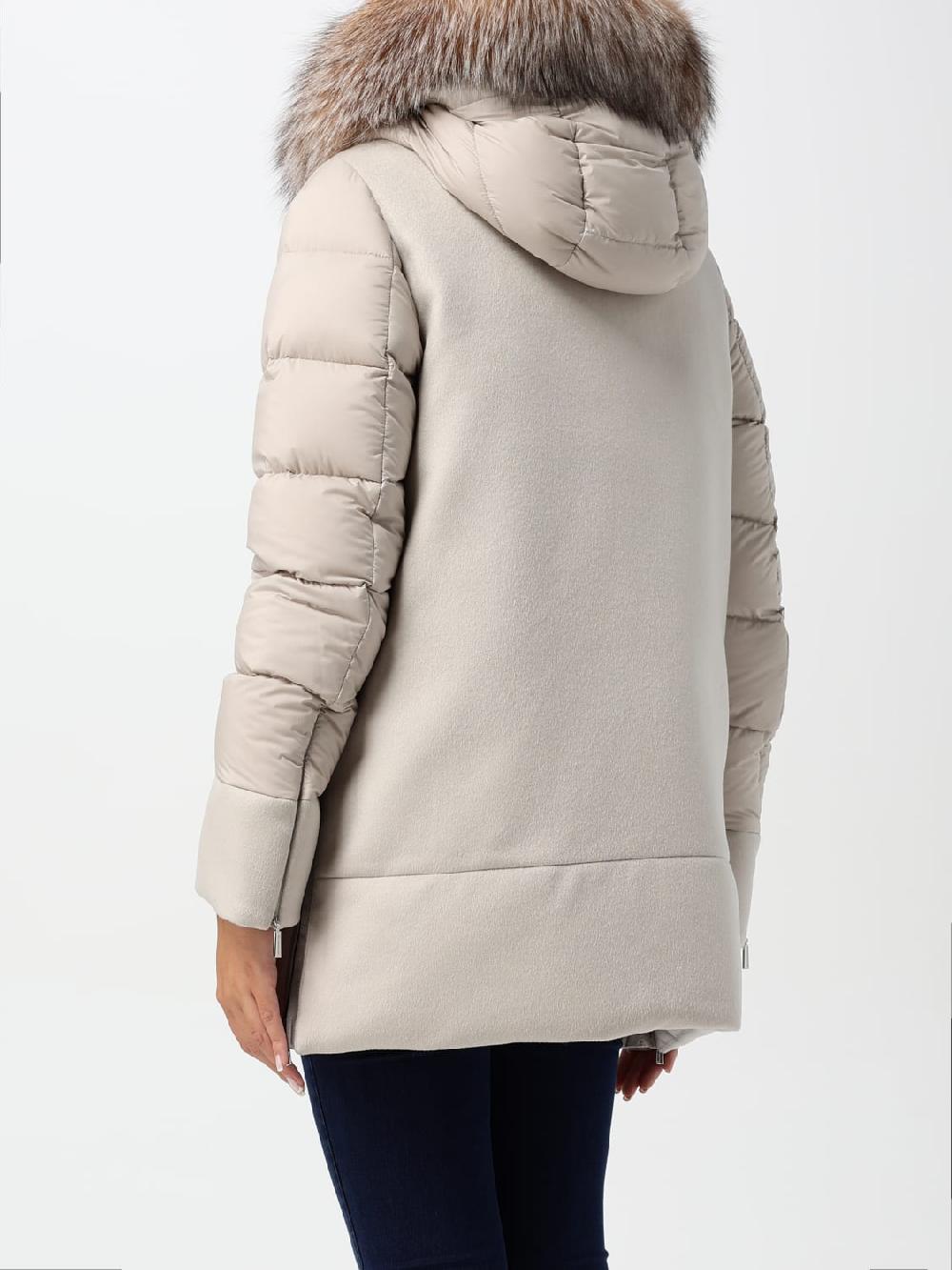 Giglio Cappotto Con Cappuccio E Zip Moorer