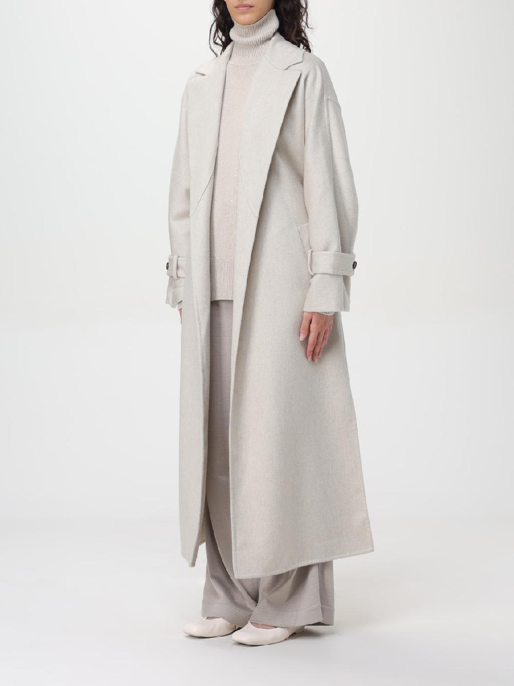 Giglio Cappotto Con Cintura Brunello Cucinelli