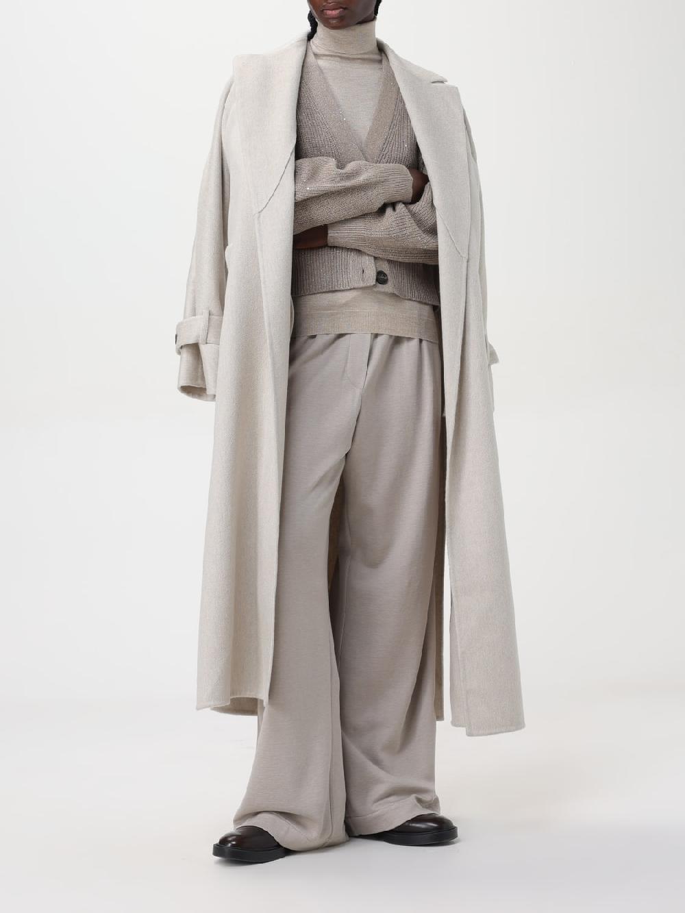 Giglio Cappotto Con Cintura Brunello Cucinelli