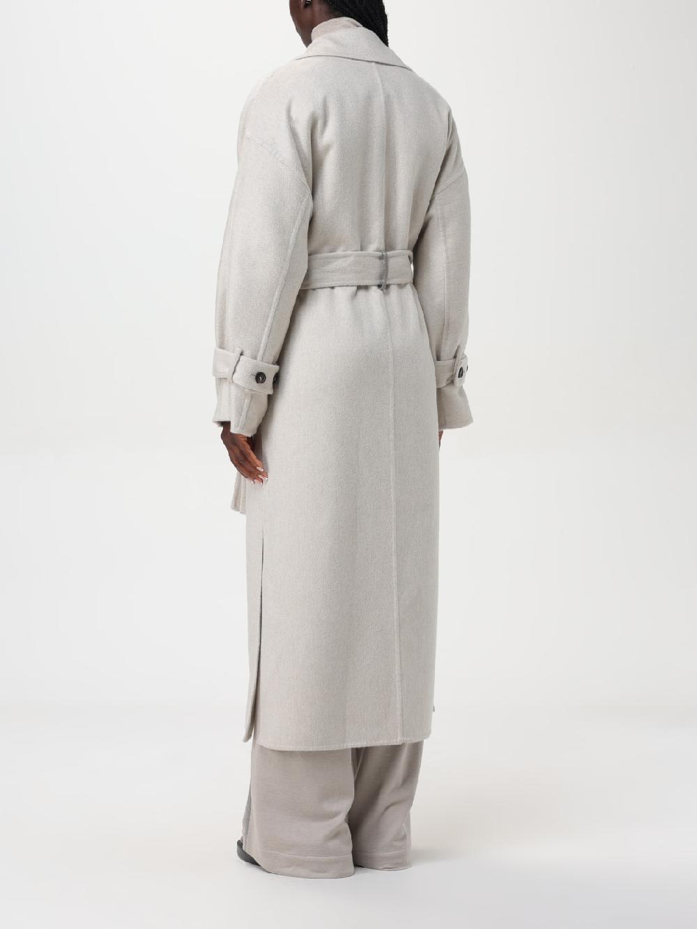 Giglio Cappotto Con Cintura Brunello Cucinelli