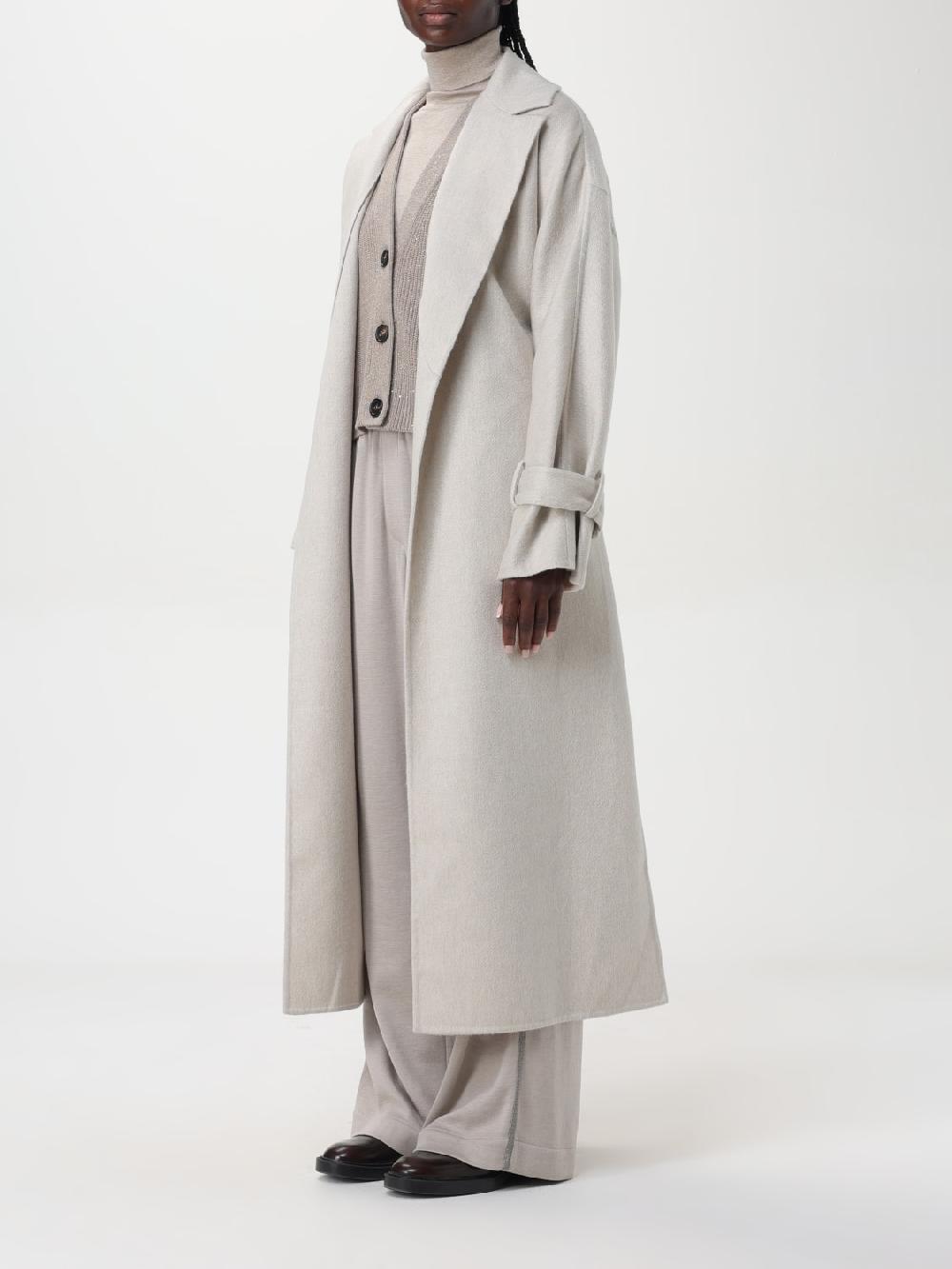 Giglio Cappotto Con Cintura Brunello Cucinelli