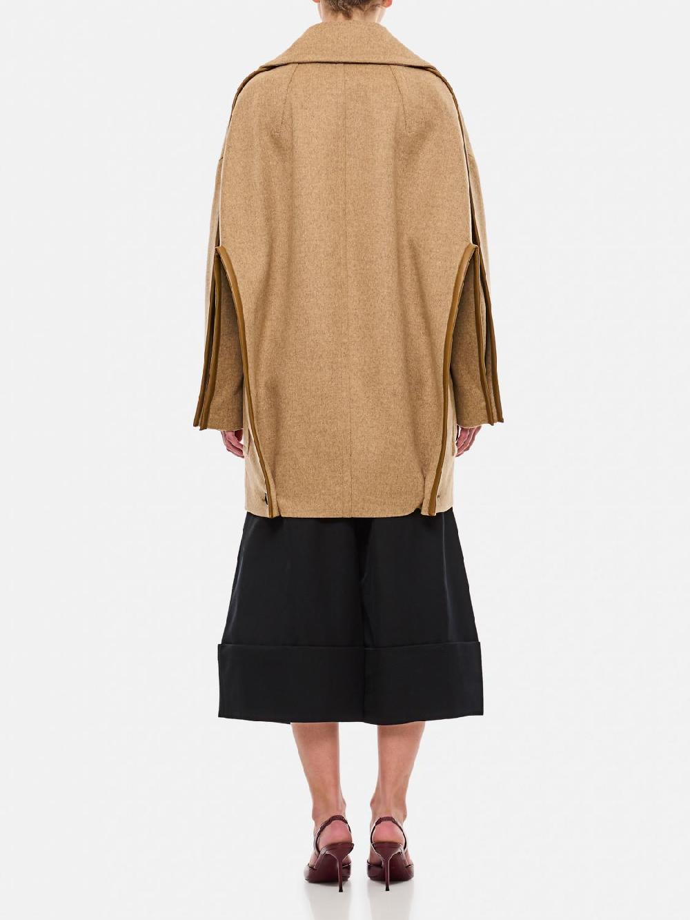 Giglio Cappotto Doppiopetto Bottega Veneta In Lana