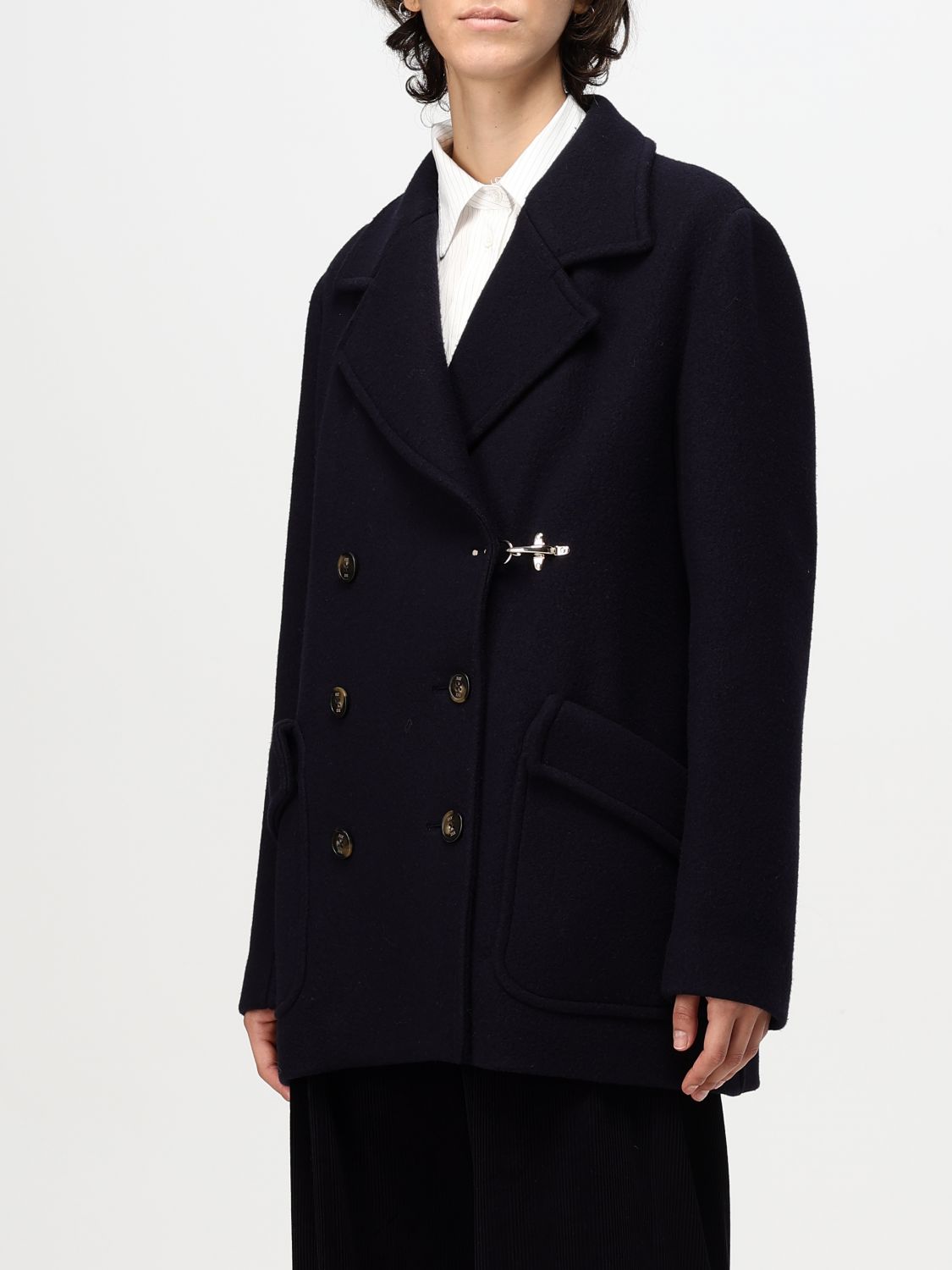 Giglio Cappotto Doppiopetto Fay In Lana E Cashmere