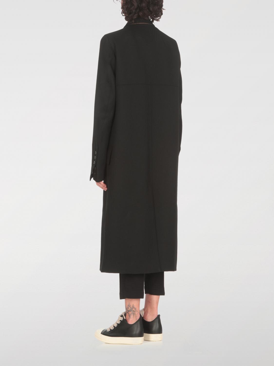 Giglio Cappotto Doppiopetto Rick Owens In Lana