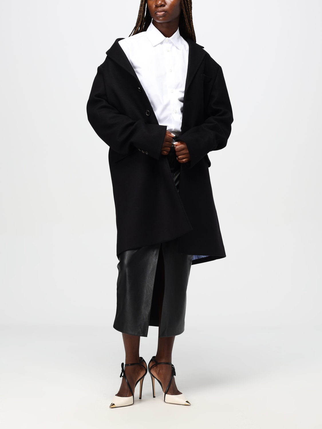 Giglio Cappotto Dsquared2 In Misto Lana