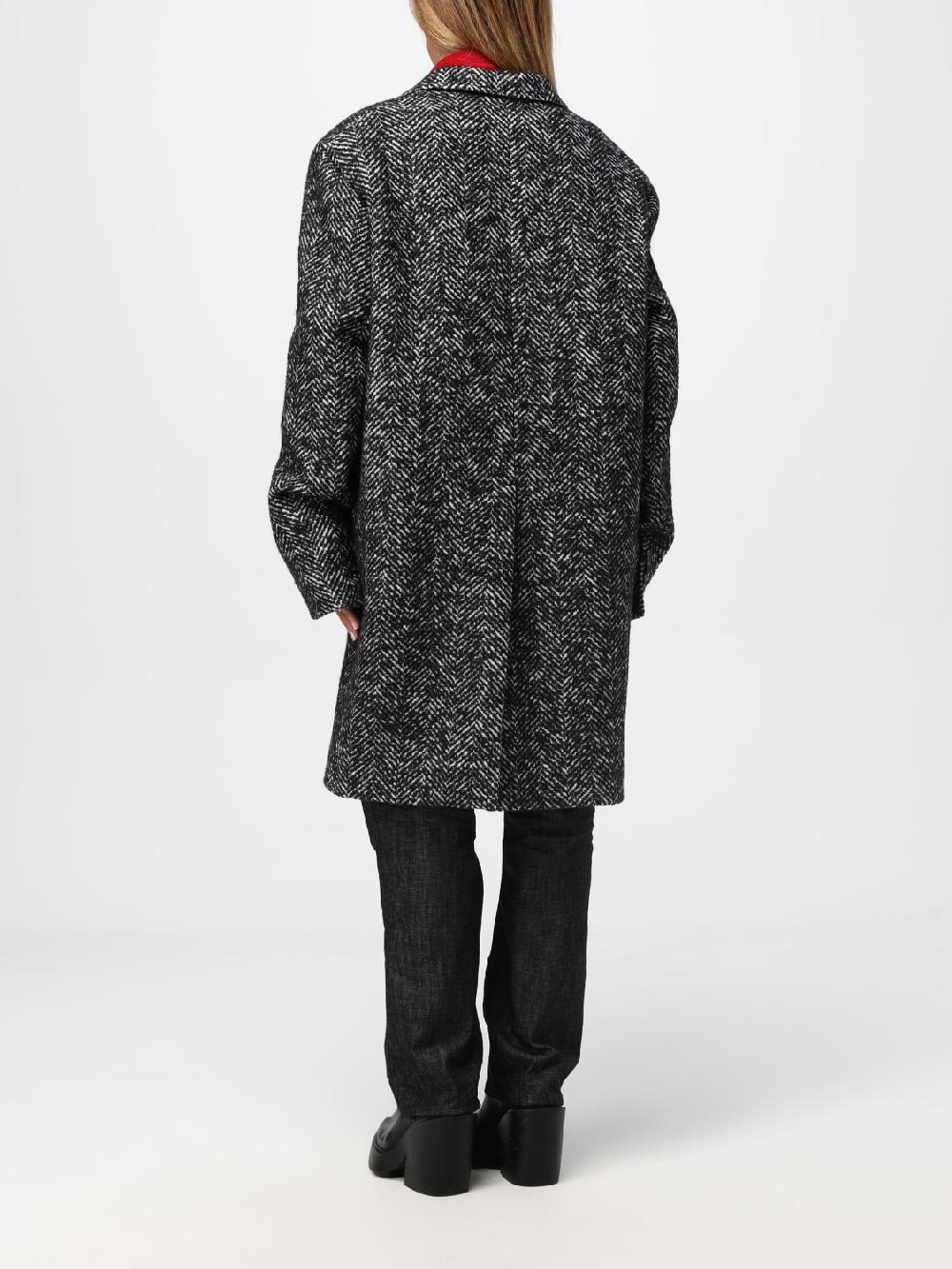 Giglio Cappotto Dsquared2 In Panno Di Misto Lana