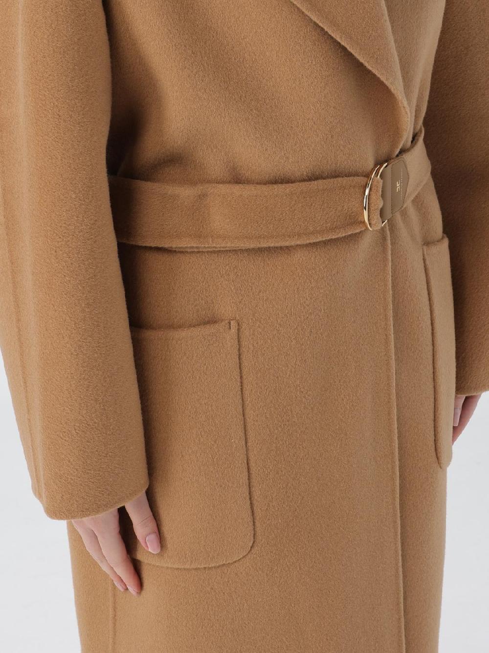 Giglio Cappotto Elisabetta Franchi In Lana