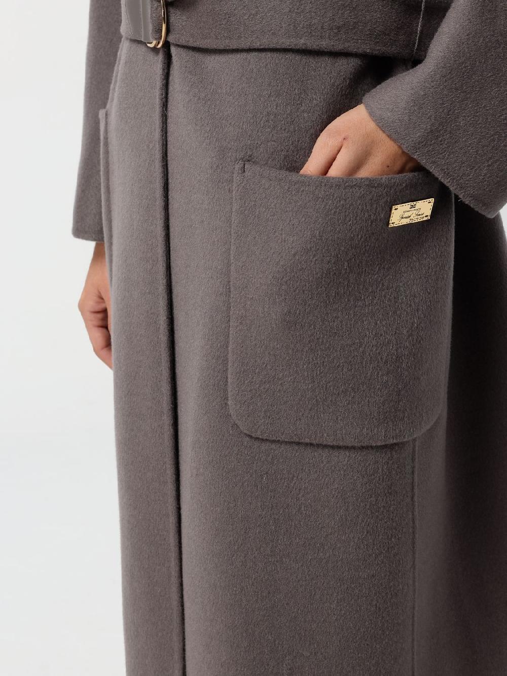 Giglio Cappotto Elisabetta Franchi In Lana