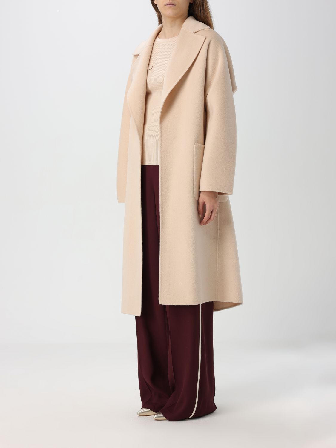 Giglio Cappotto Elisabetta Franchi In Lana