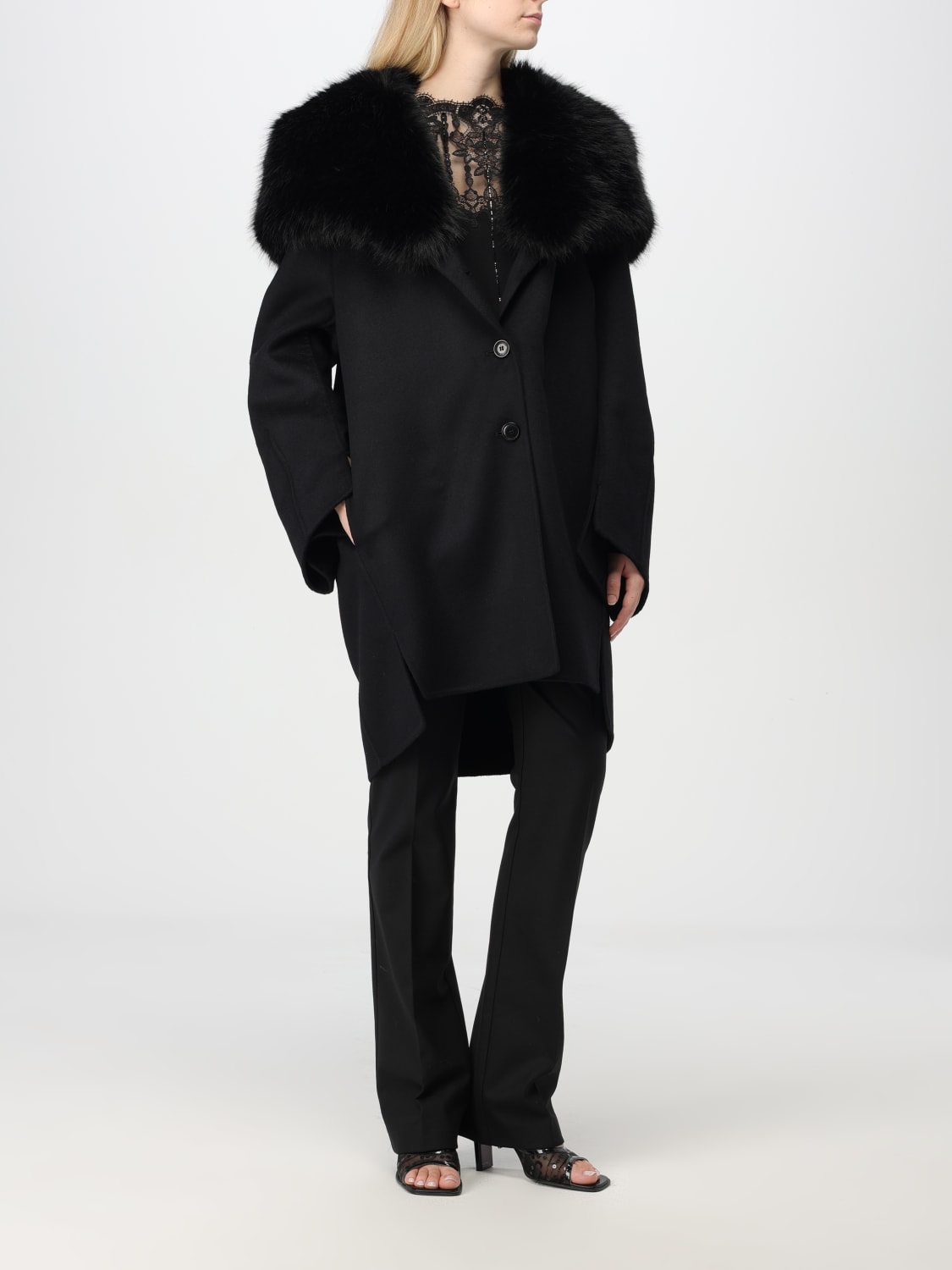 Giglio Cappotto Ermanno Scervino In Lana Vergine
