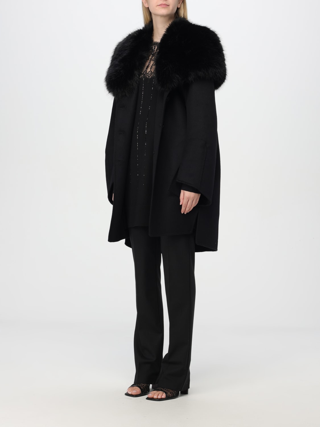 Giglio Cappotto Ermanno Scervino In Lana Vergine