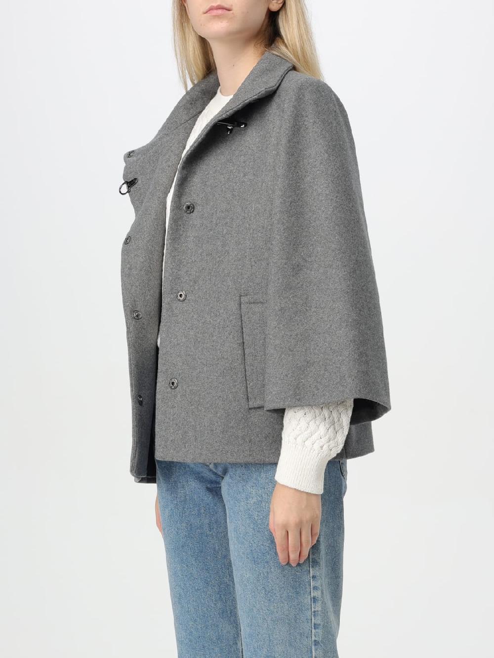 Giglio Cappotto Fay In Panno Di Misto Lana