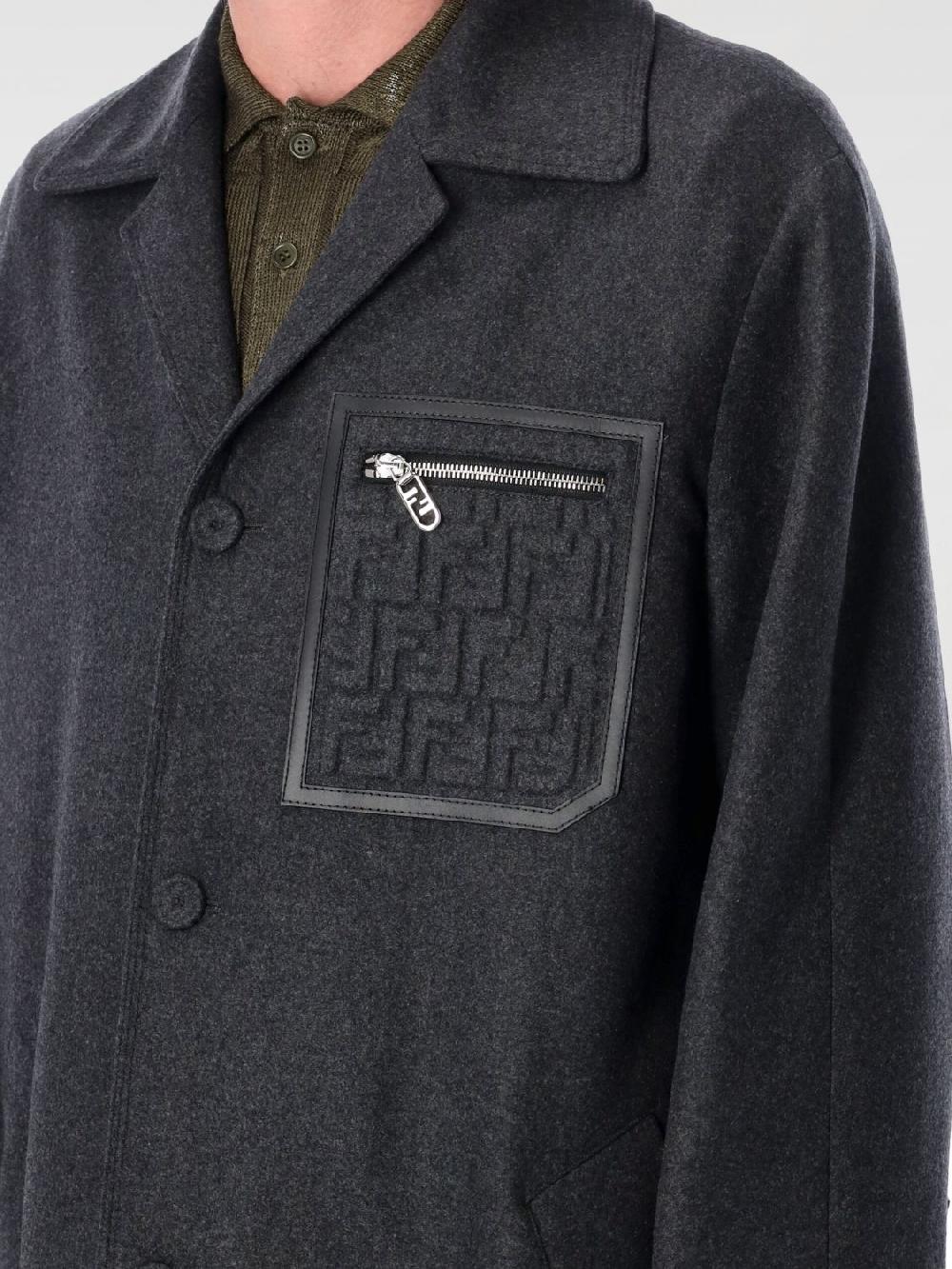 Giglio Cappotto Fendi In Feltro