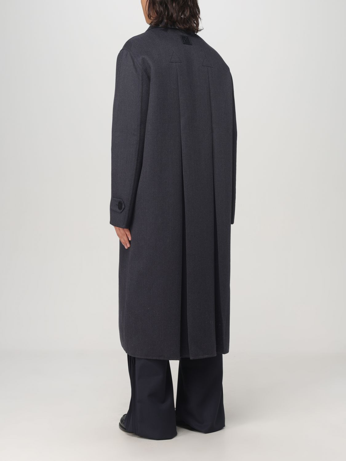 Giglio Cappotto Fendi In Lana Vergine