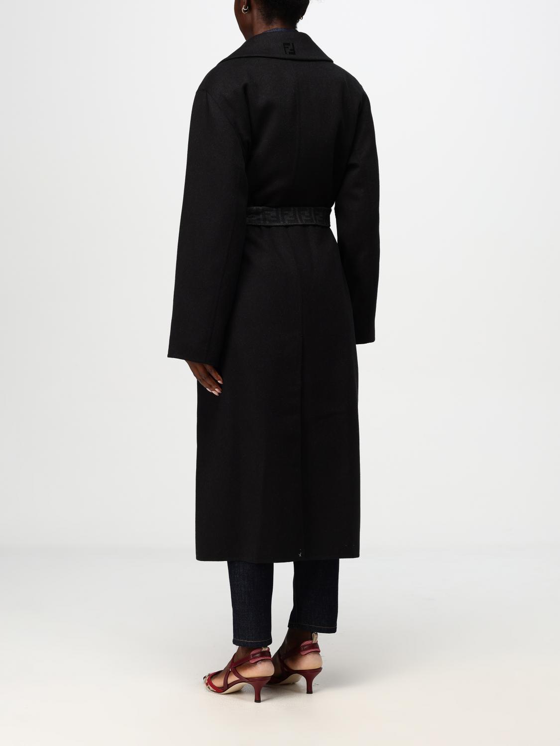 Giglio Cappotto Fendi In Lana Vergine