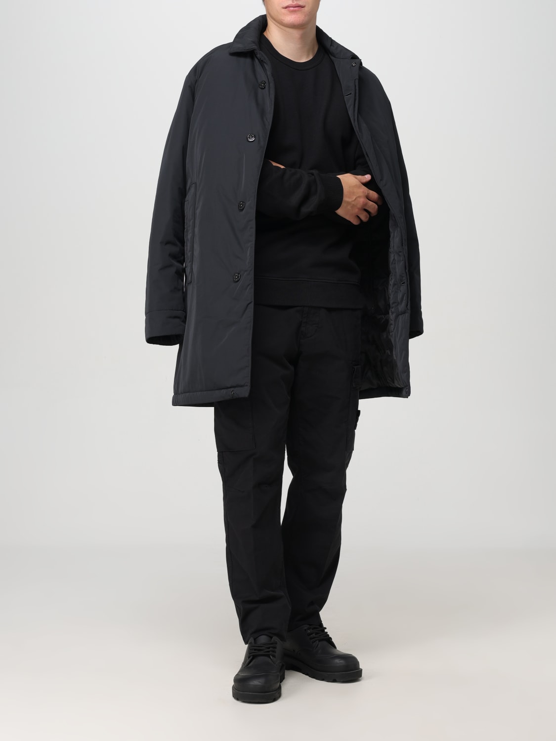 Giglio Cappotto In Micro Twill Stone Island